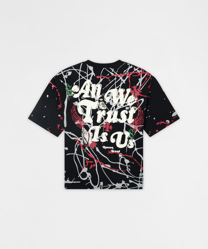 Reason Clothing Premium Painted Tee - Black