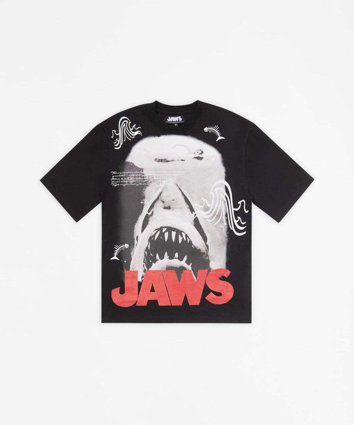 Reason Clothing Smart Buy Jaws Great White Shark Graphic Short Sleeve Tee - Black