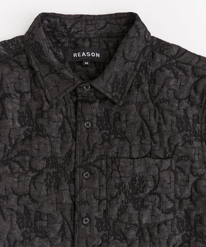 Reason Clothing Discount Textured Shirt