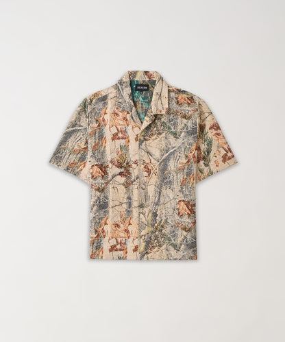 Reason Clothing Trending Tapestry Leisure Button Down Shirt