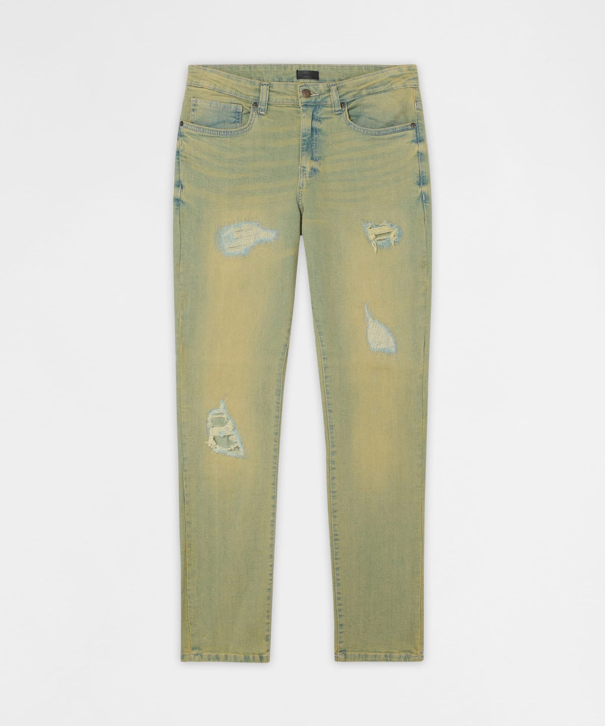 Reason Clothing Sale Essential Distressed Skinny Jeans - Vintage Blue