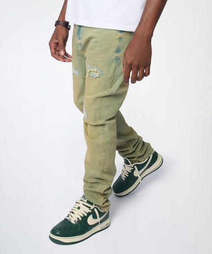 Reason Clothing Sale Essential Distressed Skinny Jeans - Vintage Blue