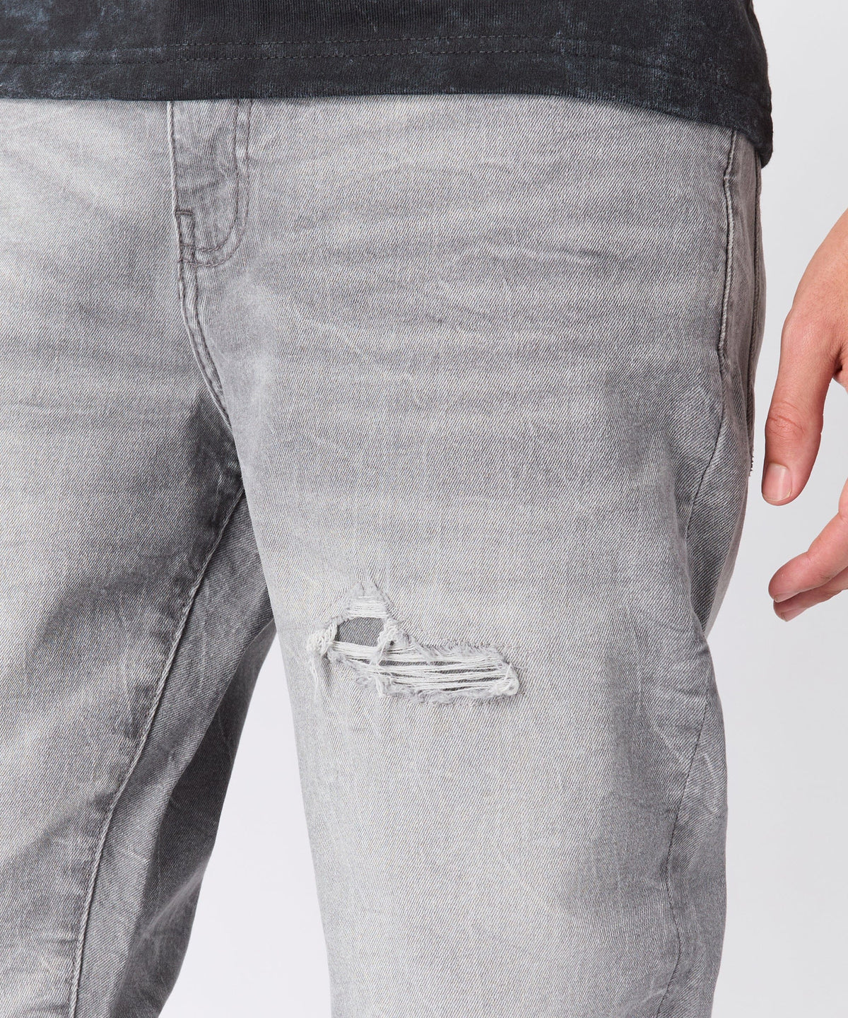 Reason Clothing Hot Sale Men's Skinny Denim Pant - Grey