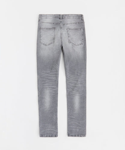 Reason Clothing Hot Sale Men's Skinny Denim Pant - Grey