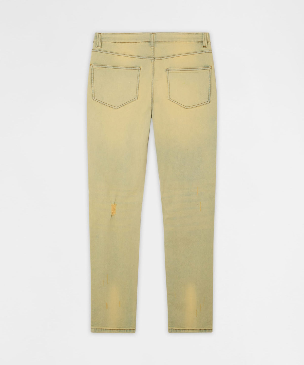 Reason Clothing Discount Mended Distressed Skinny Jeans - Light Blue