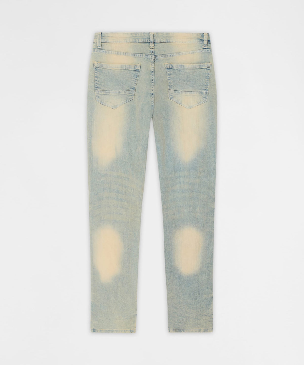 Reason Clothing Value Ladder Distressed Skinny Jeans - Light Blue