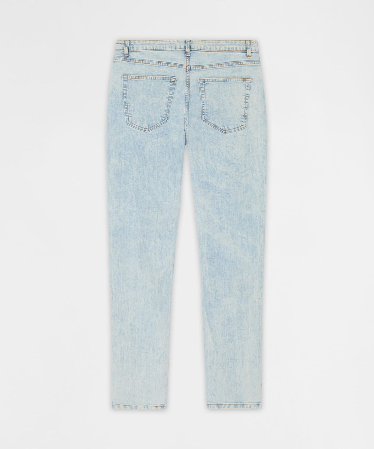 Reason Clothing Best Seller Light Wash Distressed Skinny Jeans - Light Blue