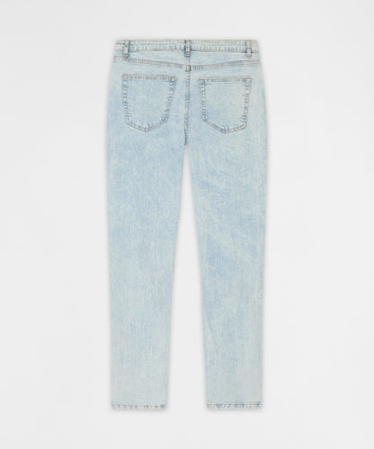 Reason Clothing Best Seller Light Wash Distressed Skinny Jeans - Light Blue