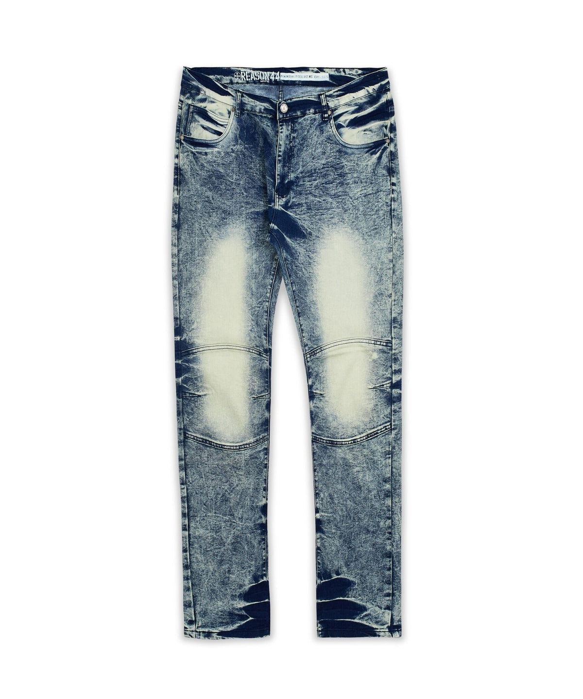 Reason Clothing Discount Overdrive Moto Plus Size Jeans - Blue