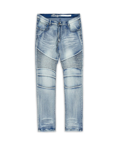 Reason Clothing Best Price Plus Size Pines Denim Jeans - Blue