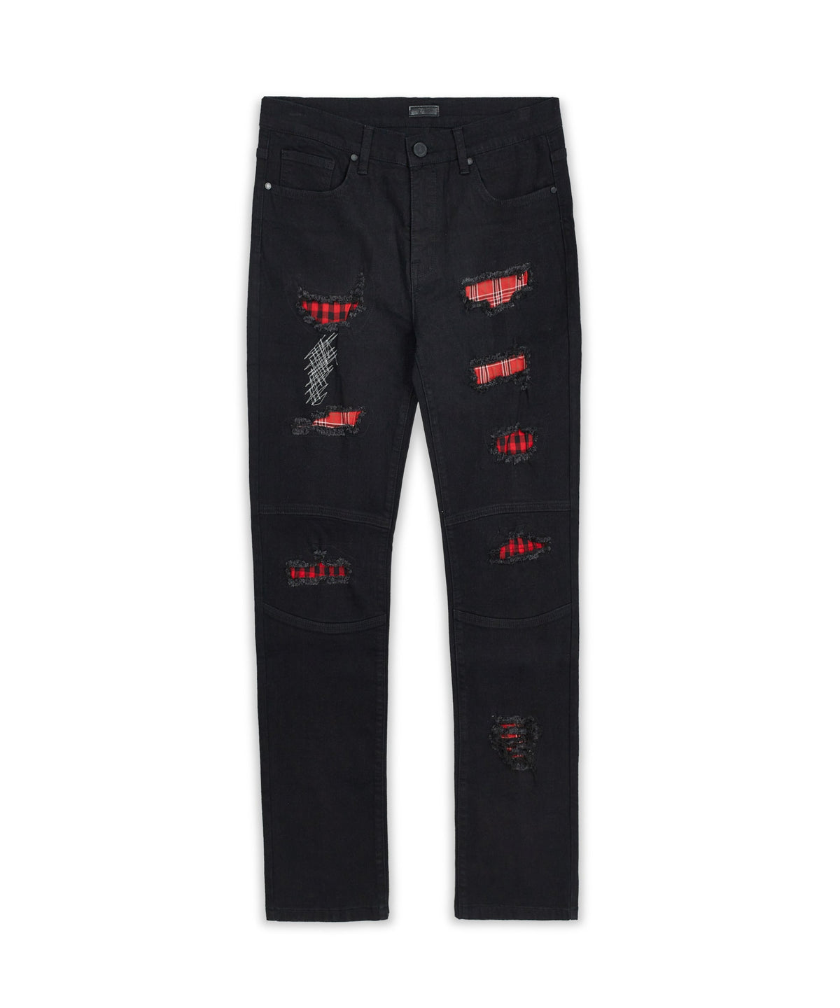 Reason Clothing Premium Vice Distressed Plus Size Denim Jeans - Blue