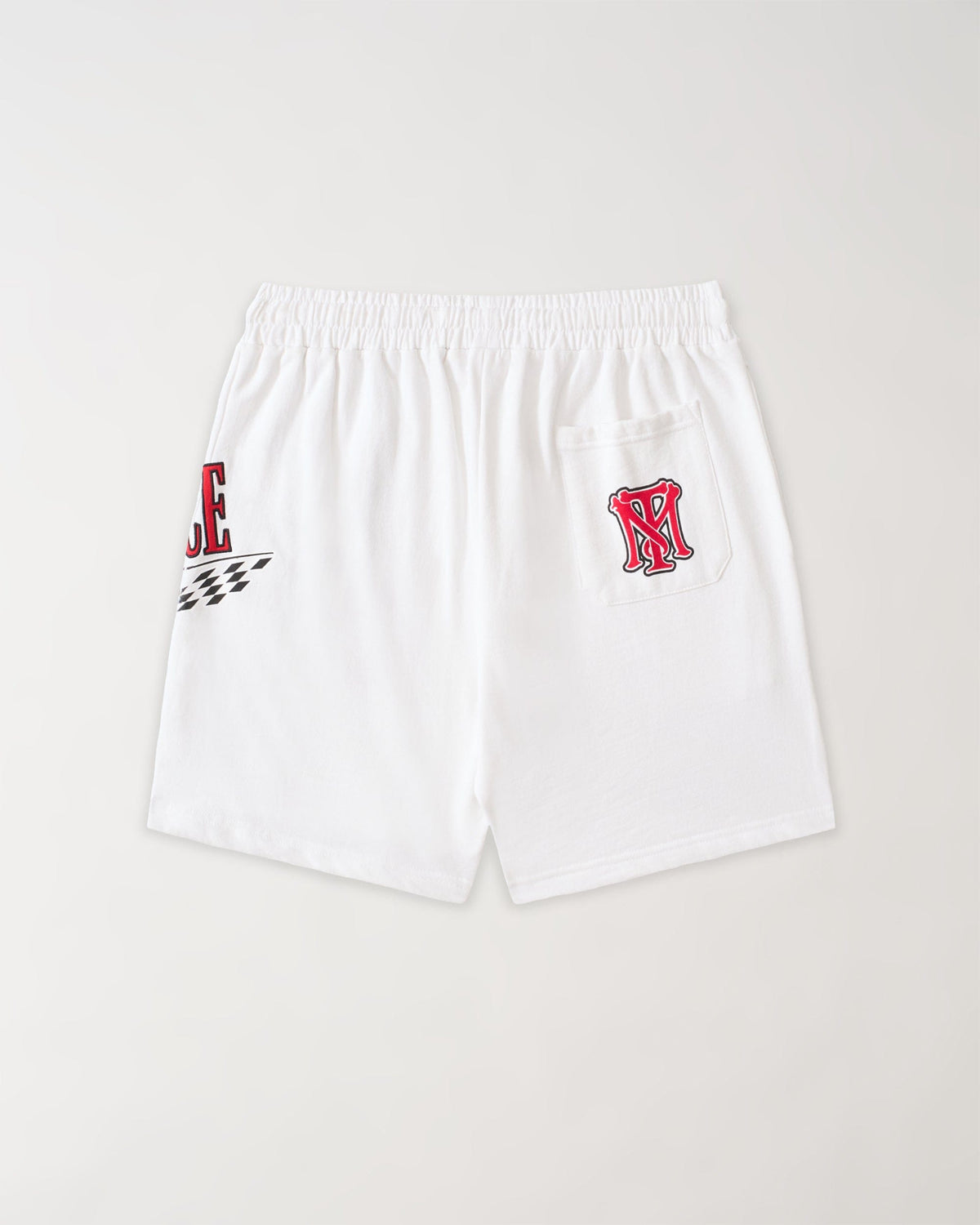 Reason Clothing Top Pick Scarface Applique Racing Short - White