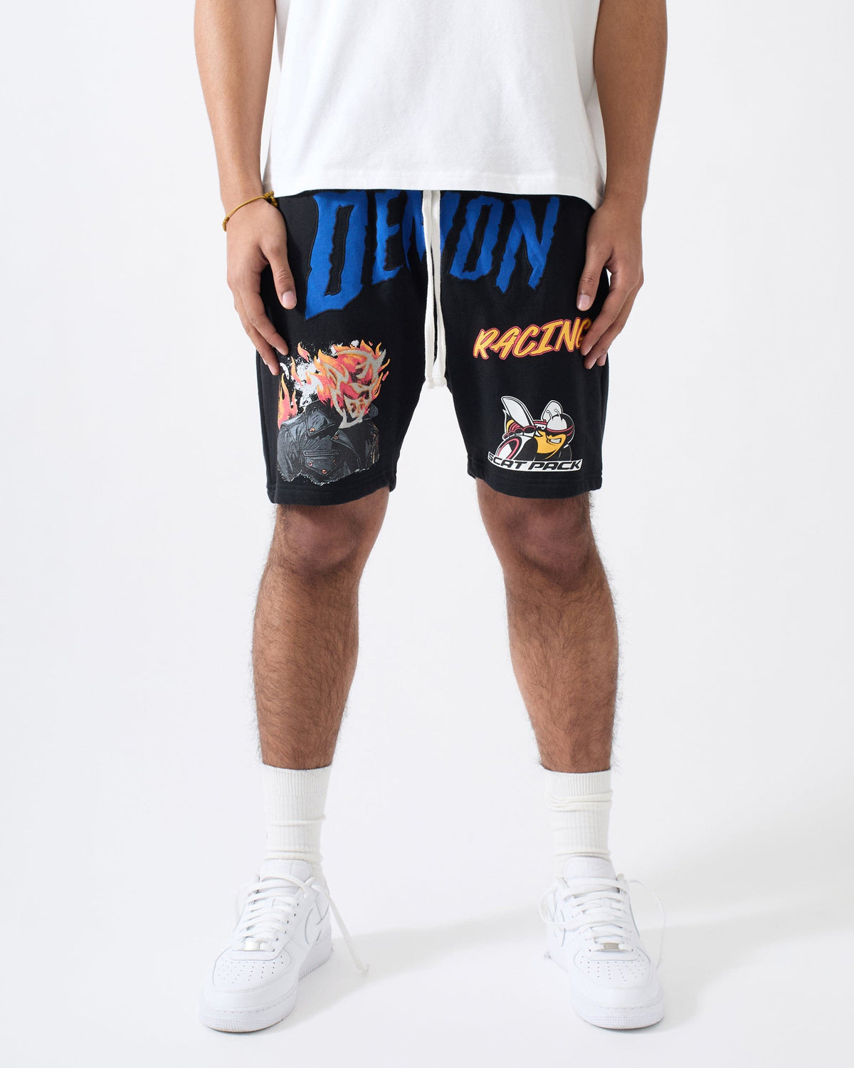 Reason Clothing Trusted Dodge Demon Fleece Short - Black