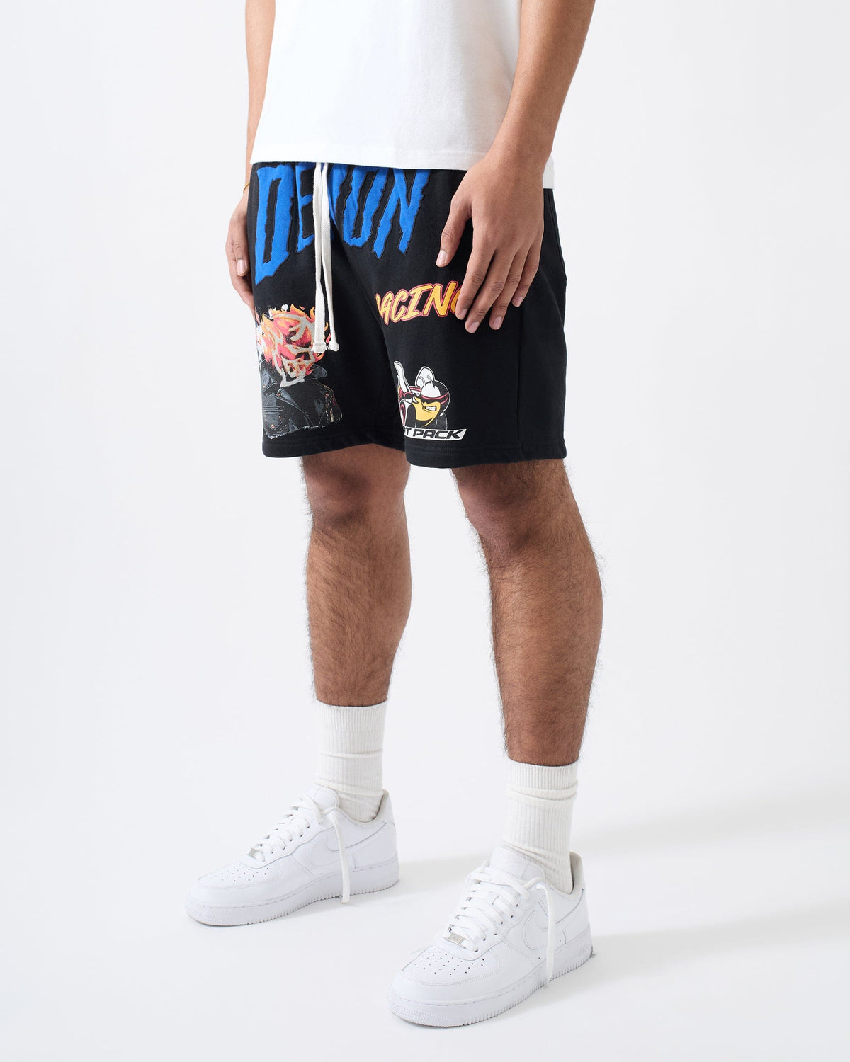 Reason Clothing Trusted Dodge Demon Fleece Short - Black