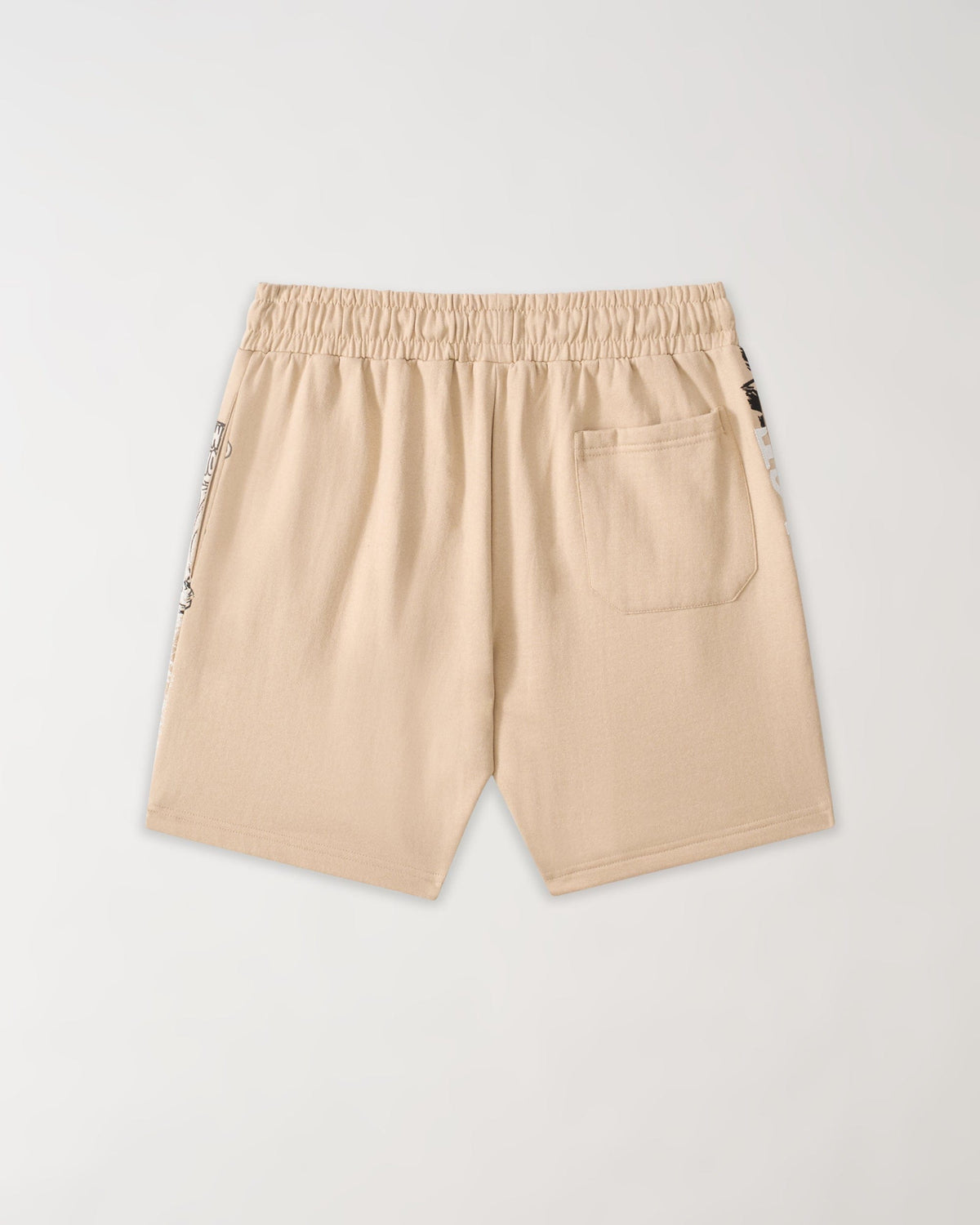 Reason Clothing Classic Scarface Applique Fleece Short - Khaki