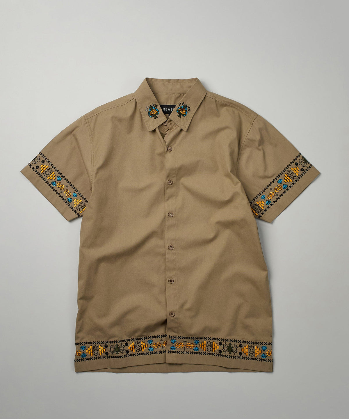 Reason Clothing New Santa Fe Embroidery Shirt