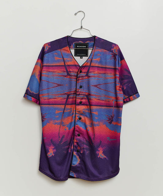 Reason Clothing Trending Sunsets & Sol-mates Baseball Jersey