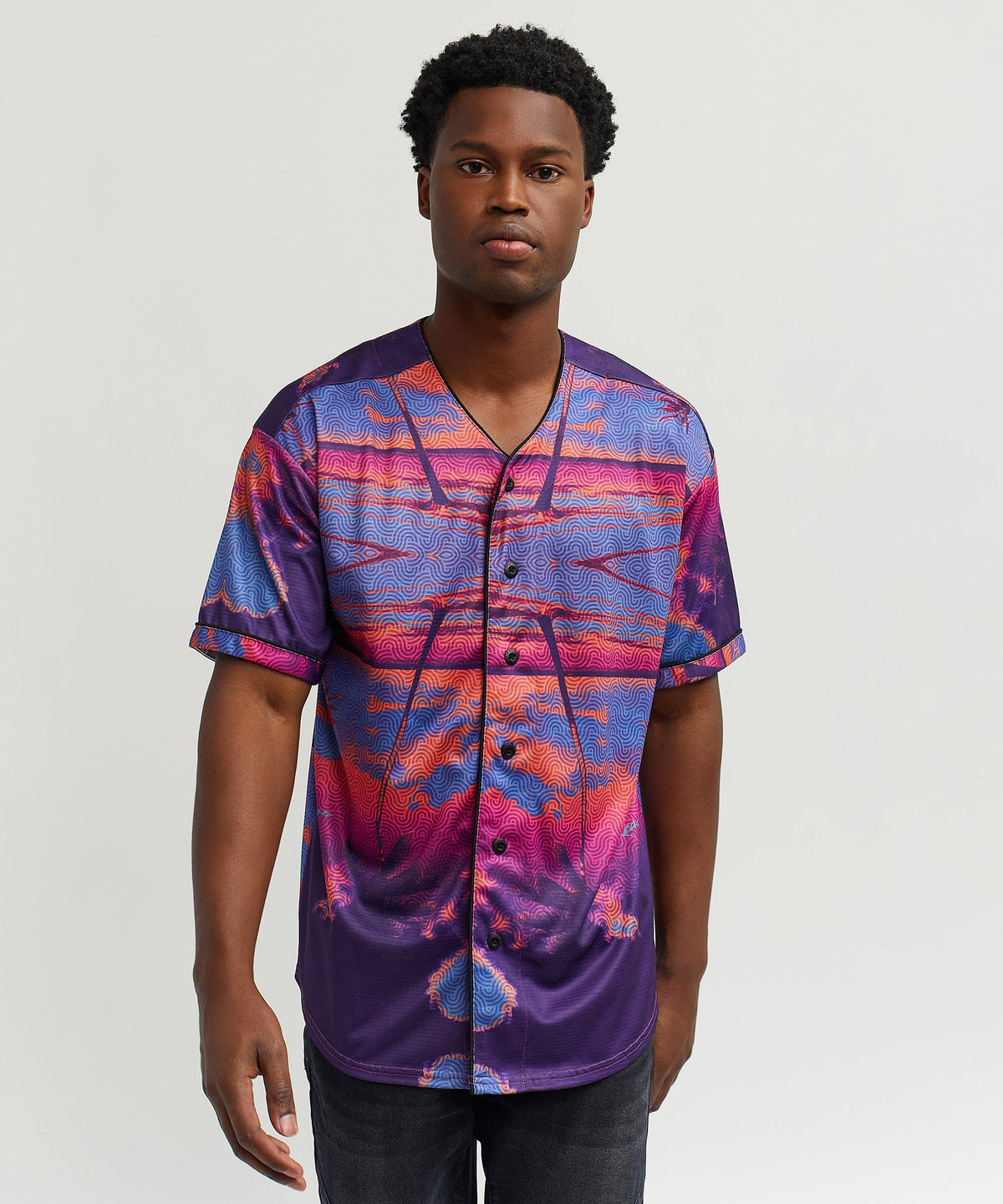 Reason Clothing Trending Sunsets & Sol-mates Baseball Jersey