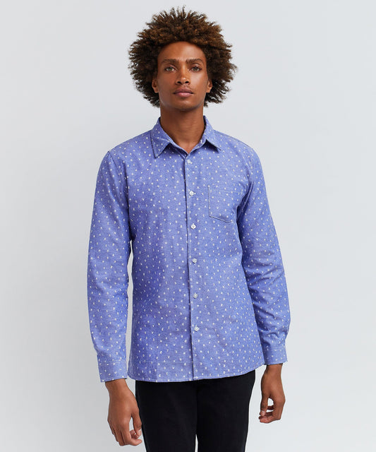 Reason Clothing Best Price Reason Long Sleeve Oxford Shirt