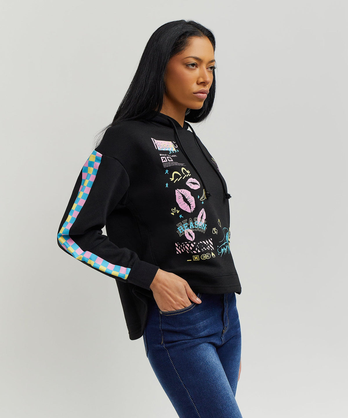 Reason Clothing Classic Womens Baddie Hoodie