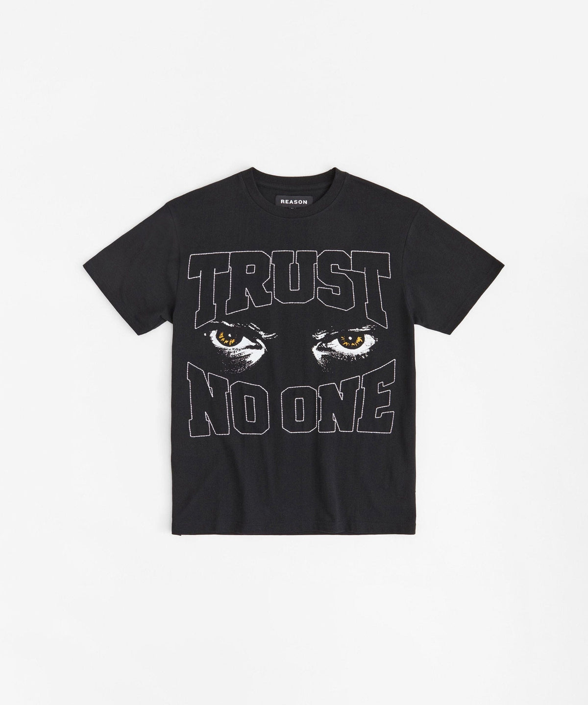 Reason Clothing Hot Sale Trust No One Short Sleeve Tee - Black