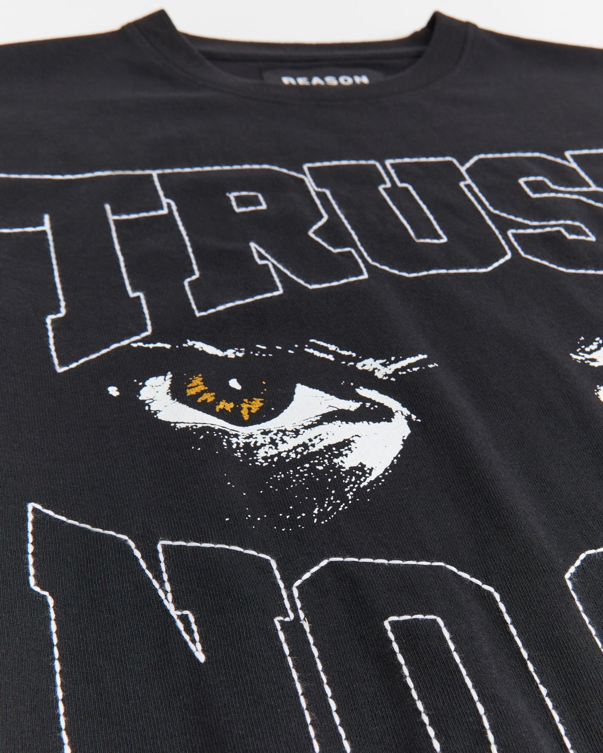 Reason Clothing Hot Sale Trust No One Short Sleeve Tee - Black