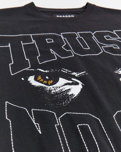 Reason Clothing Hot Sale Trust No One Short Sleeve Tee - Black