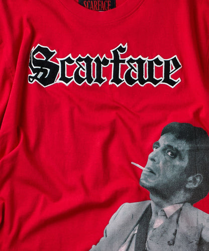 Reason Clothing Deals Scarface Tony Montana Graphic Short Sleeve Tee - Red