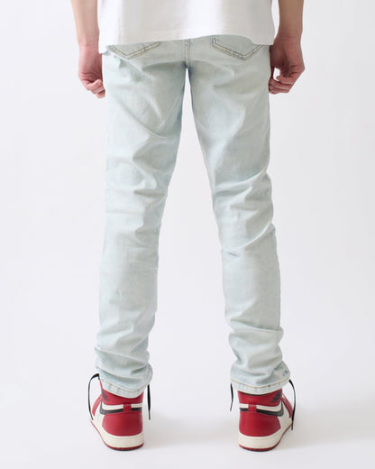 Reason Clothing Top Pick Ice Distressed Skinny Jeans - Blue
