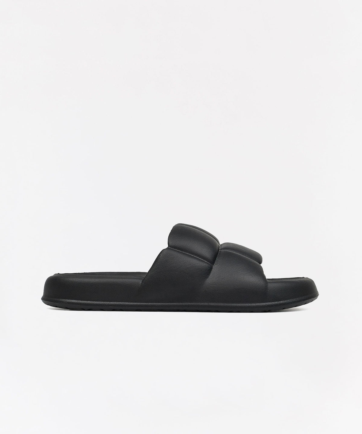Reason Clothing Best Price Weave Padded Slides - Black
