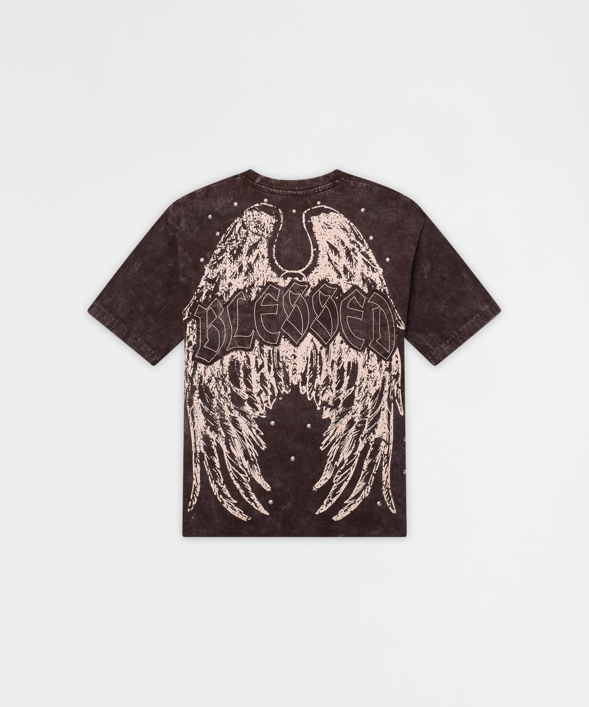 Reason Clothing Latest Little Kids Blessed Metal Stud Tee - Brown
