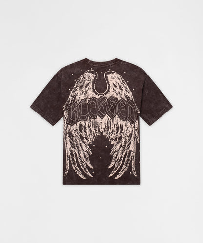 Reason Clothing Latest Little Kids Blessed Metal Stud Tee - Brown