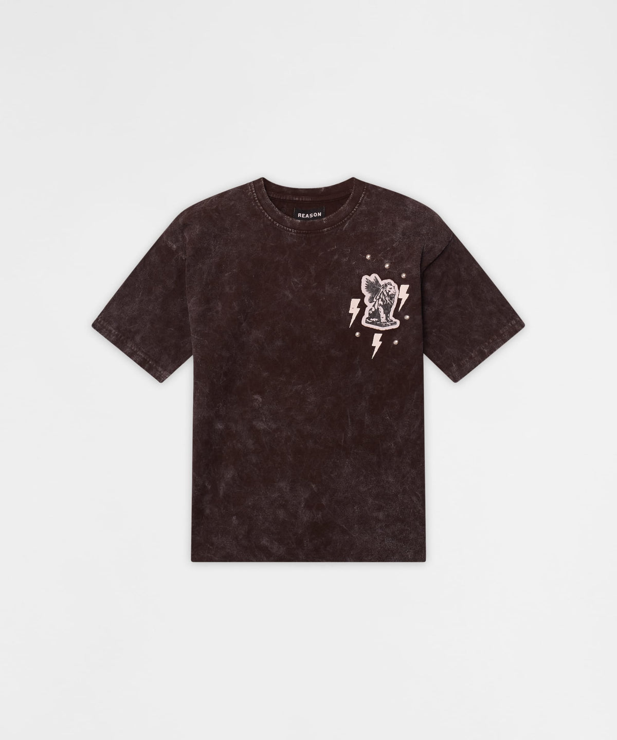 Reason Clothing Latest Little Kids Blessed Metal Stud Tee - Brown