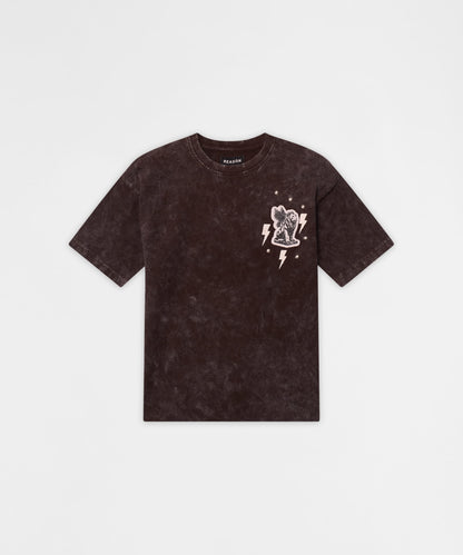 Reason Clothing Quality Blessed Metal Stud Tee - Brown