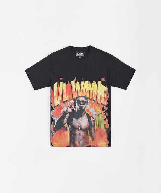 Reason Clothing Smart Buy Lil Wayne Fireman Tee - Black