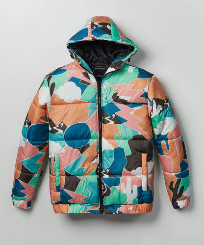 Reason Clothing Premium Kids Pop Art Puffer Jacket