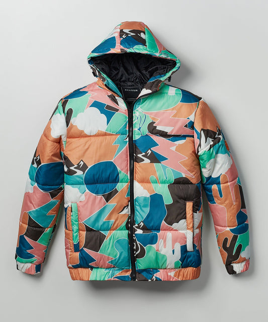 Reason Clothing Premium Kids Pop Art Puffer Jacket