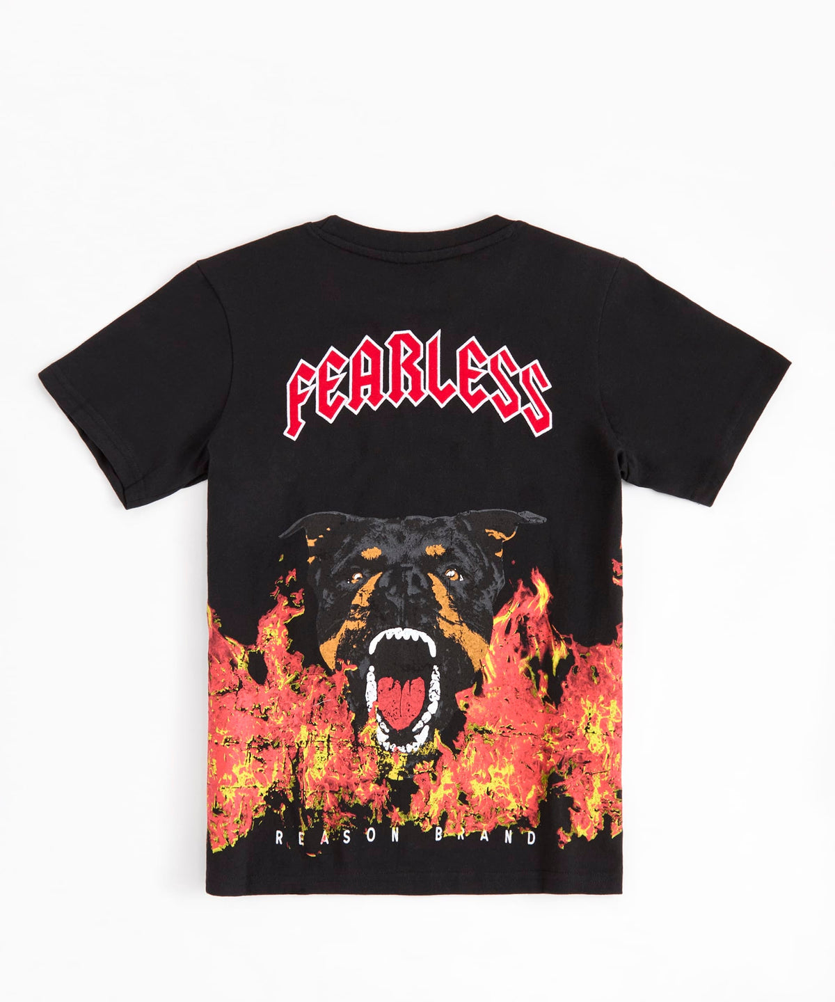 Reason Clothing Sale Fearless Flames Tee - Black