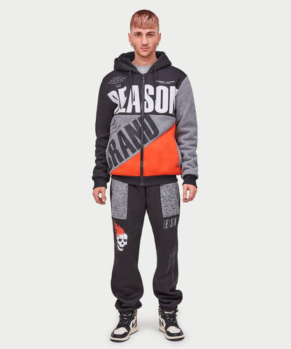 Reason Clothing Everyday Brad Zip Up Sherpa Hoodie