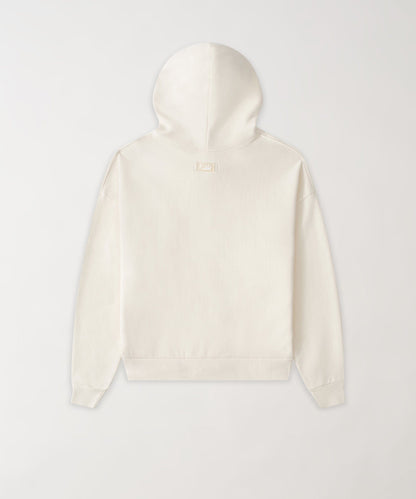 Reason Clothing Value Essential Boxy Fit Zip Up Hoodie - Cream