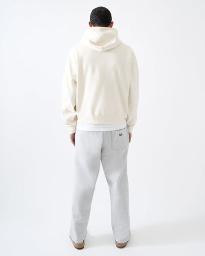 Reason Clothing Value Essential Boxy Fit Zip Up Hoodie - Cream