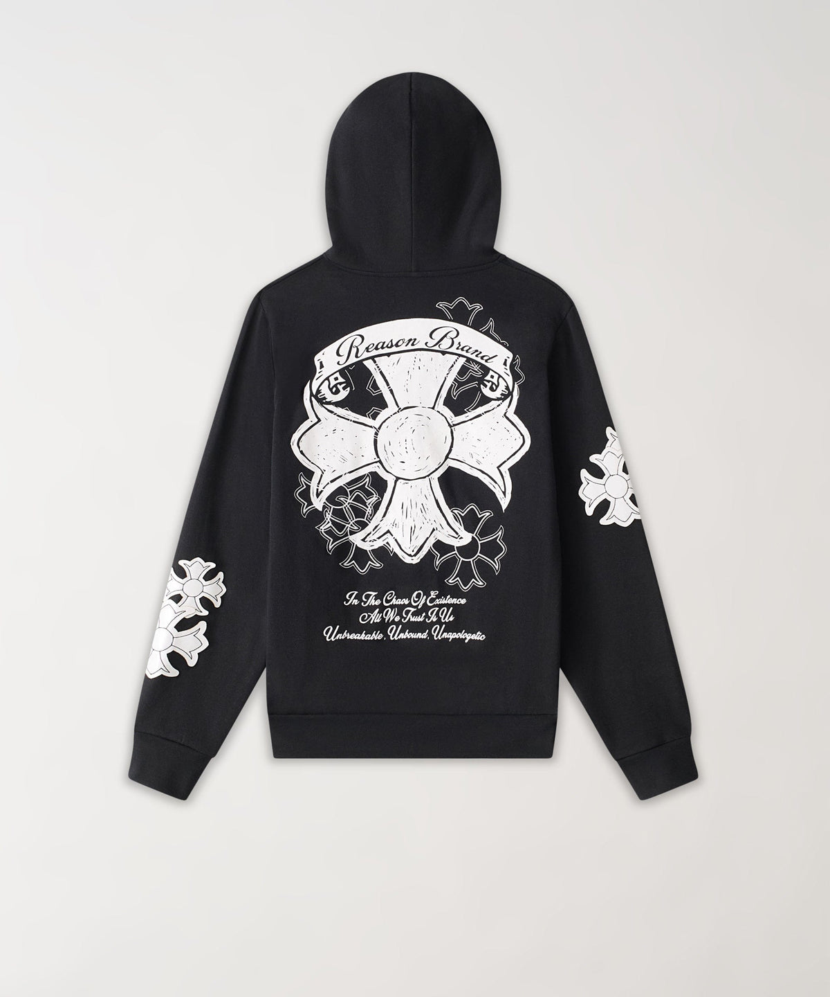Reason Clothing Discount Rebellion ZIP Up Hoodie - Black
