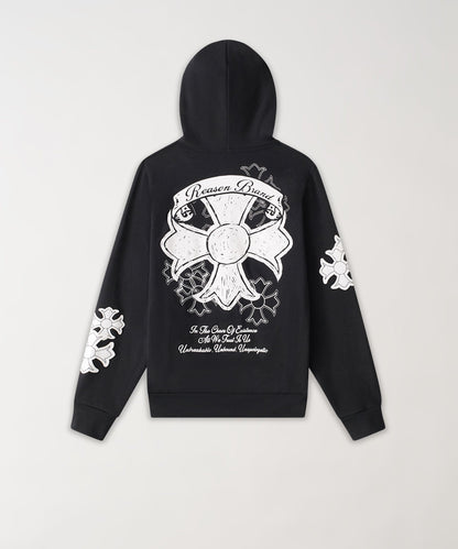 Reason Clothing Discount Rebellion ZIP Up Hoodie - Black