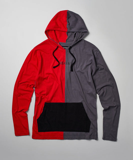 Reason Clothing Customer Favorite Color Block Vert Hoodie