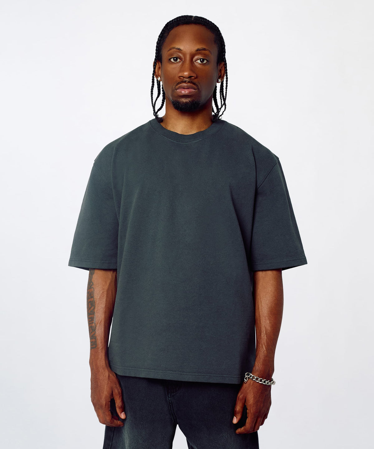 Reason Clothing Great Value Essential French Terry Short Sleeve Tee - Black