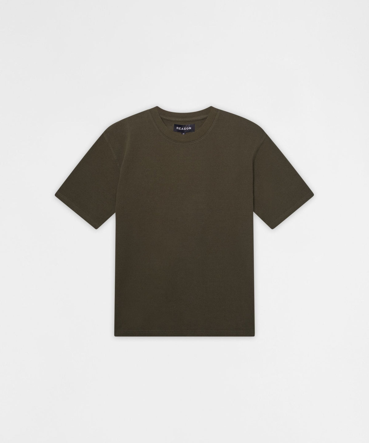 Reason Clothing Exclusive Essential French Terry Short Sleeve Tee - Olive Green