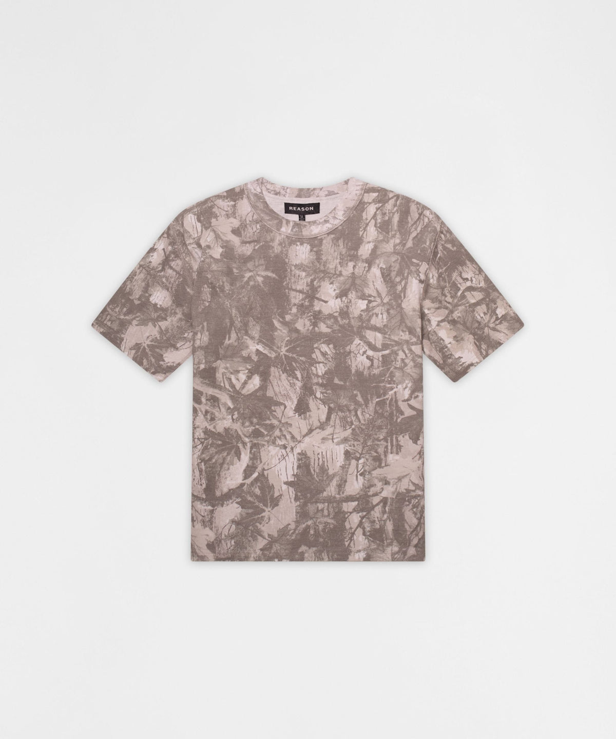 Reason Clothing Featured Essentials French Terry Short Sleeve Tee - Light Grey Tree