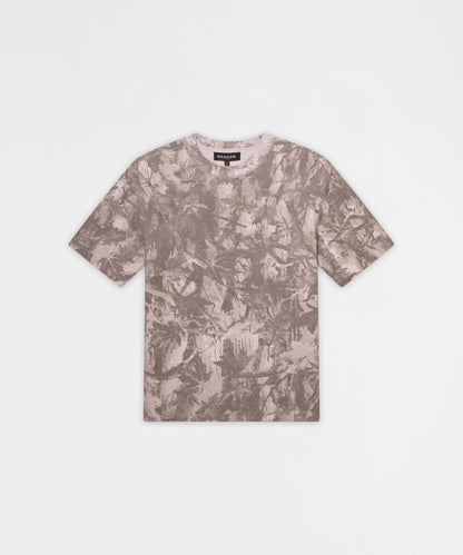 Reason Clothing Featured Essentials French Terry Short Sleeve Tee - Light Grey Tree