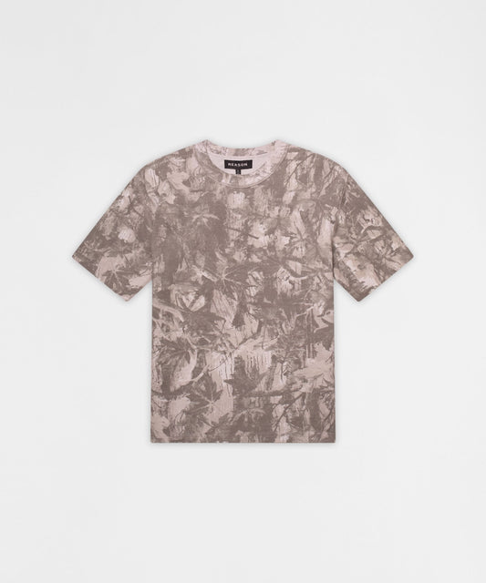 Reason Clothing Featured Essentials French Terry Short Sleeve Tee - Light Grey Tree