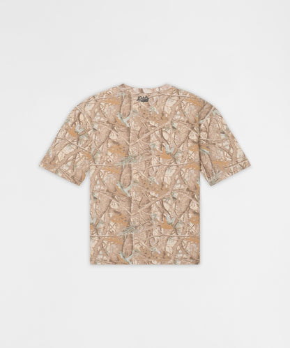 Reason Clothing Premium Essentials French Terry Short Sleeve Tee - Light Brown Tree